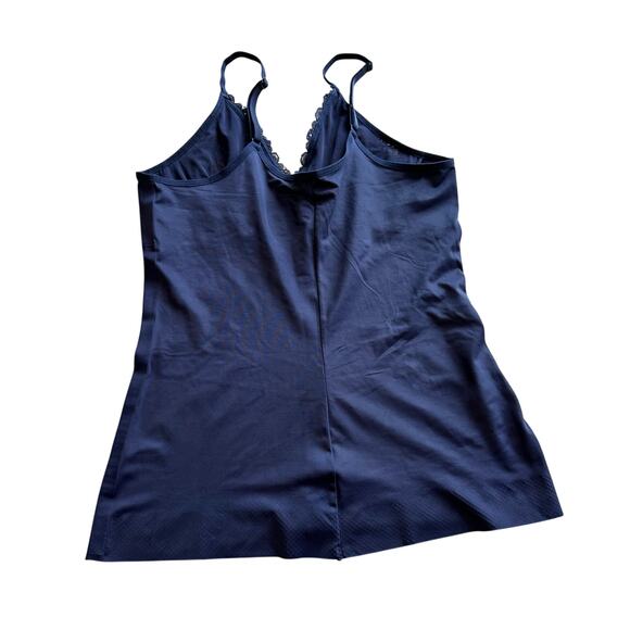 Ruby Ribbon Lace Second Skin Cami Evening Blue Style 1749 Size 40 - Picture 6 of 7